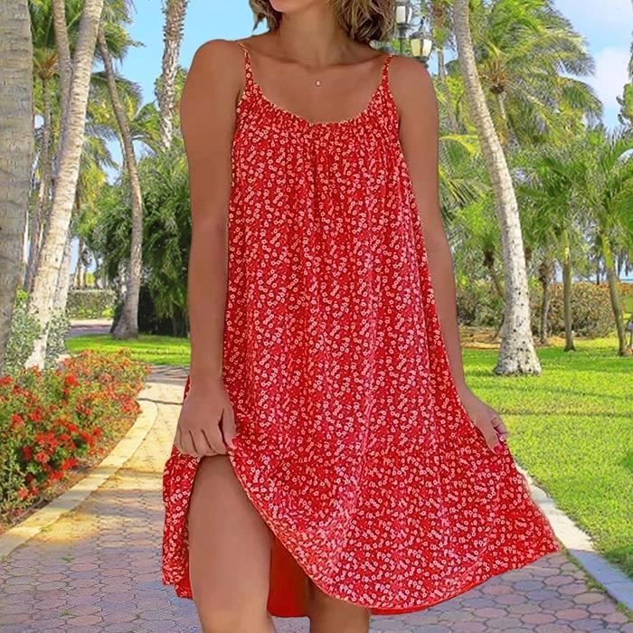Robe de plage rouge outlet