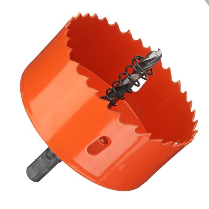 Scie cloche x mm HSS avec foret de centrage, fraise cloche, couronne de scie  circulaire pour métal, acier inoxydable, bois, pl[456] - Cdiscount Bricolage