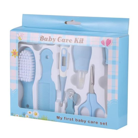 Trousse De Soin Bebe Complete Trousse De Toilette Bebe 8 Pieces Essentiel De Toilette Cdiscount Puericulture Eveil Bebe