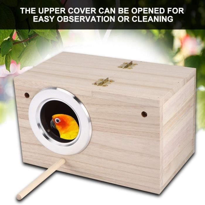 Haut-parleur à Sons D'oiseaux - Boîte Décorative Avec Détecteur De Mouvement - 12x12x4 Cm - Piles AA
