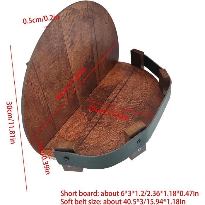Tonneau à bois avec porte - Casier à Vin,Whisky, Bière et Boissons 80 cm - Armoire à alcool - Baril en bois - Étagère à bouteilles - Meubles de style rustique