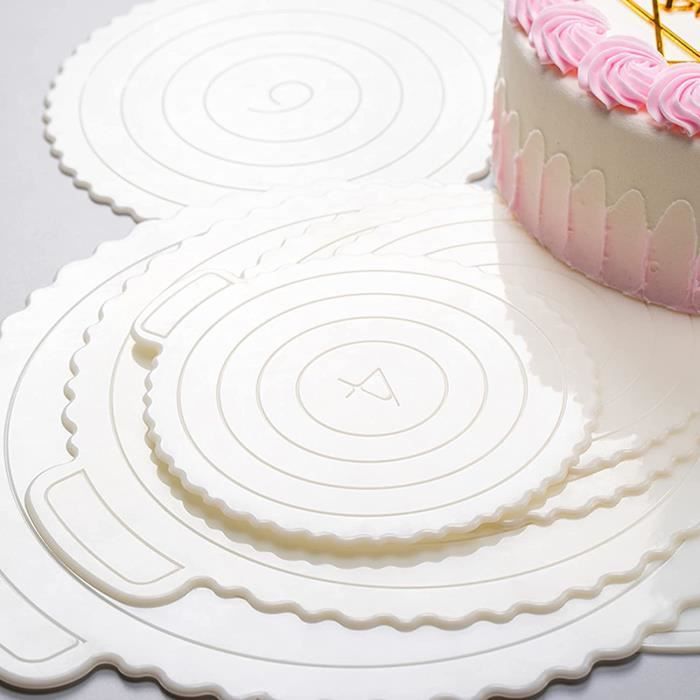 Cake Base Board 5 Pièces Réutilisable Gâteau 20 Goujons À Bois Supports  Gâteaux Décorer Mariage - Cdiscount Maison