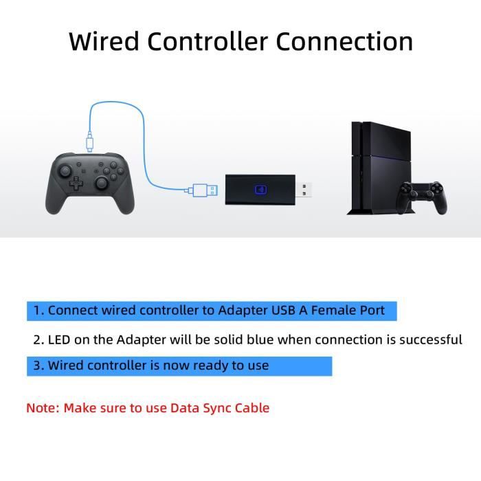 PS5 Adaptateur Bluetooth sans fil Manette PS5-PS-4-PS3-PC-X-box