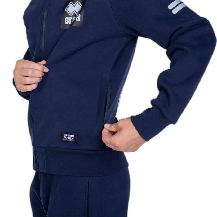 Veste molleton zippée homme - Taille US 2 : S - Couleur : Navy - KARIBAN