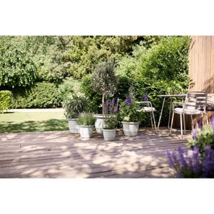 Lot De 4 Pots De Fleurs Suspendus Coco 20cm - Chaîne Métal Pour Intérieur Et Extérieur