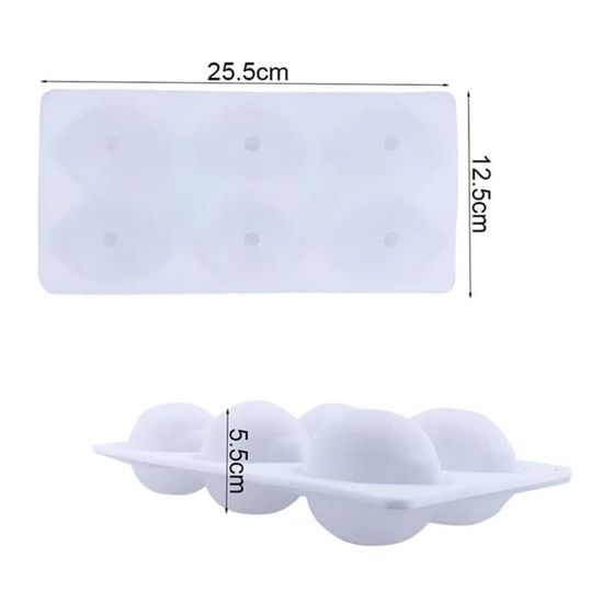 Moule Silicone Citron 3D – 6 Cavités, Pour Chocolats, Gâteaux, Desserts DIY