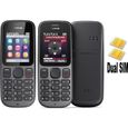 Téléphone mobile Nokia 101 Dual SIM débloqué - Phantom Black - GSM - 2 cartes SIM - lampe de poche intégrée-0