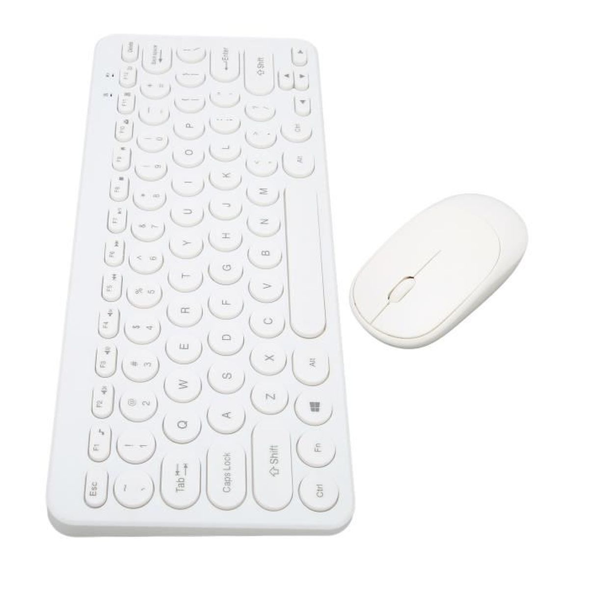 ZJCHAO Combo clavier et souris sans fil 2 2.4G Clavier sans fil Souris
