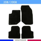 AUTOSWEET Tapis de voiture - Sur Mesure pour 208 (dès 2019) - 4 pièces - Tapis de sol antidérapant pour automobile