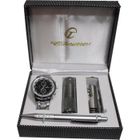 CHTIME PARIS COFFRET CADEAU MONTRE HOMME + COUTEAU SUISSE + STYLO + LAMPE TORCHE …