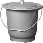 ALUMINIUM ET PLASTIQUE Seau de toilette pour adulte + couvercle