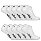 905 Umbro Chaussettes Homme, Chaussette Basse Homme (Lot de 10) - Blanc