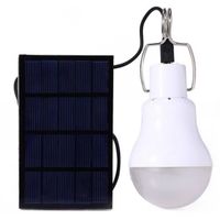 LED Lampe de camping Solaire USB Ampoule lumière solaire exterieur portable pour voyage camping tente pêche pour Eclairage Extérieur