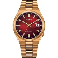 Montre homme Citizen Red Cadran Gold Watch Stainless