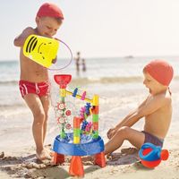 Table de jeu de sable et d'eau table de bac à sable pour enfants Ensemble de jouets de plage - Shipenophy - 33x13x31cm - 32pcs