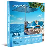 Smartbox - Week-end évasion en amoureux - Coffret Cadeau - 3100 séjours à deux : maisons d’hôtes, hôtels étoilés, demeures et