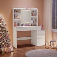 Coiffeuse - VASAGLE - Moderne - Blanc Nuage - 7 co