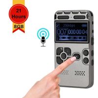 YOSOO enregistreur vocal à réduction de bruit 3.7V 8G 2.0in couleur LCD enregistreur vocal numérique lecteur MP3 surround