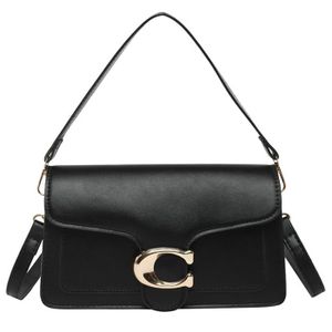Petit Sac à Main Rectangle Cuir Noir - Anneaux Et Tirette Frottés - Vintage