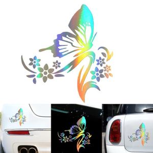 A29# Autocollant Fleurs Papillon Hibiskus Décor autodekor Voiture Sticker Set