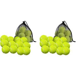 BALLE DE TENNIS Lot De 24 Balles De Tennis Avec Sac De Rangement - Balle De Tennis À Paroi Épaisse De Qualité Supérieure[H1833]