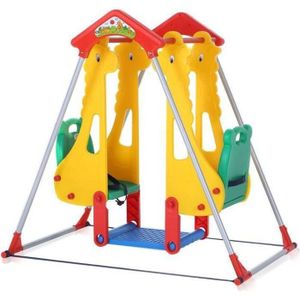 BALANÇOIRE - PORTIQUE Balançoire pour enfants - BABY VIVO - Zoo - Intéri