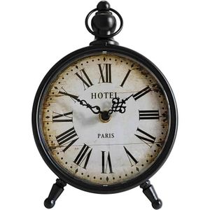 HORLOGE - PENDULE Horloge De Table Rétro Silencieuse Romaine Pour Sa