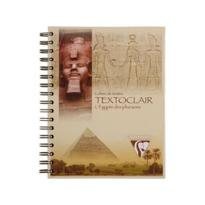 CAHIER DE TEXTE Cahier De Textes A Spirales 182 pages Seyes - Fabrique en France - Egypte