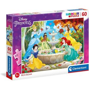 PUZZLE Puzzle Princesses - Clementoni - 60 pièces - Pour 