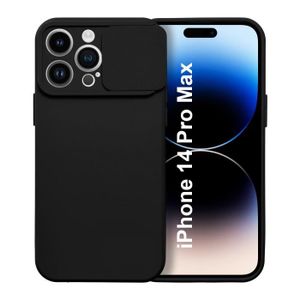 COQUE - BUMPER Coque Cam Slide couleur Noir Pour iPhone 14 Pro Ma