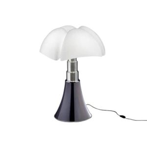 LAMPE A POSER MINI PIPISTRELLO-Lampe LED avec Variateur H35cm Titane Martinelli Luce - designé par Gae Aulenti