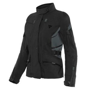 Blouson de moto Dainese Carve Master 3 Gore-Tex Veste textile de moto dames (Black-Grey,44)