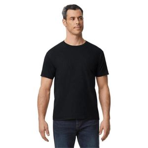 T-SHIRT GILDAN 1 T-shirt homme 100% coton manches courte couleur noir