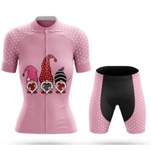 MAILLOT DE CYCLISME Gnomes Valentines Maillot de Cyclisme Femme Sport 