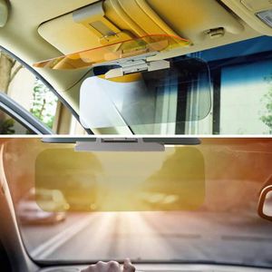 Pare-soleil de voiture, 2 en 1 jour et nuit anti-éblouissement anti-éblouissement  anti-UV HD miroir, visière pour pare-brise de voiture Extender lunettes de  nuit Viser Extender Eagle Vizor filtre UV pare-soleil (jaune/gris) 