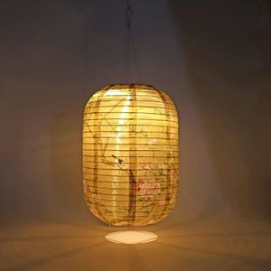 LAMPION Usper Lampions Lanterne solaire d'extérieur en nylon étanche 25 cm - Éclairage solaire pour jardin, cour, terrasse, mariage, déc515