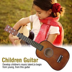 GUITARE VINGVO guitare pour enfants Jouet d'instrument éducatif de musique de guitare en bois de 23 pouces pour débutant d'étudiant
