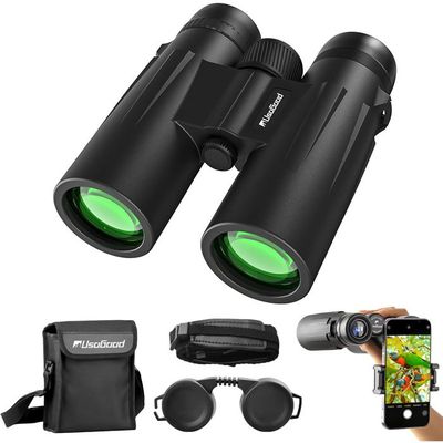 Jumelles 12x50 Usogood – BaK4, FMC, étanches, Antidérapantes – Ornithologie, Chasse, Randonnée, Concerts