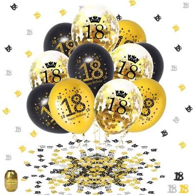 Ballon métallisé argent - 28 cm  18th birthday party, Black and