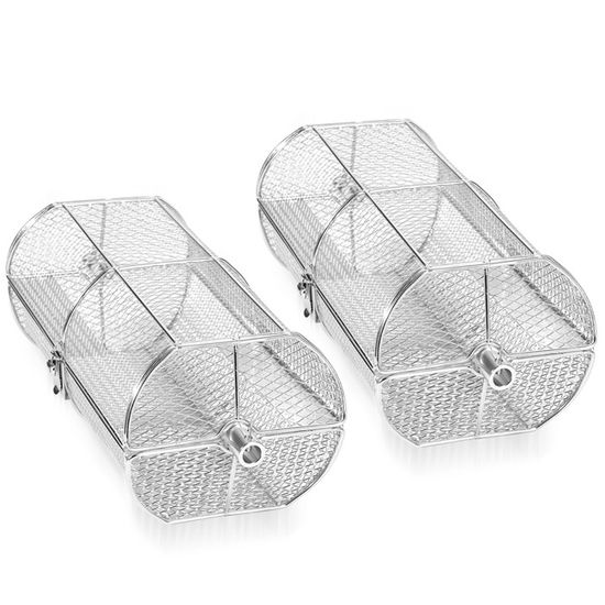 Eulenke Panier de grill pour Barbecue Pliable en Acier Inoxydable