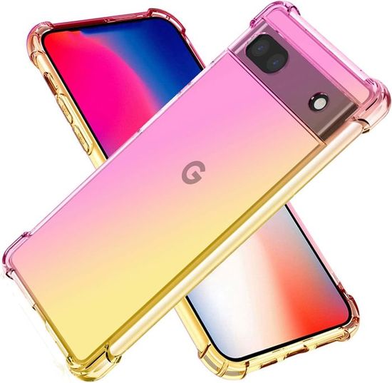 Coque Avec Cordon Pour Google Pixel 6a – Arc-en-ciel Transparent – TPU – Mtb More Energy