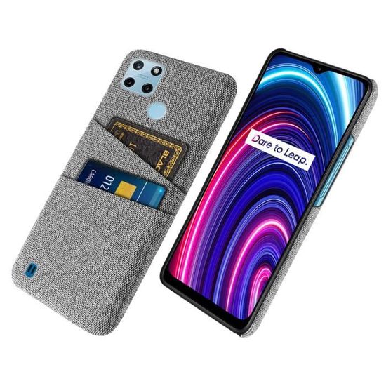 KJYF Coque Et Verre Trempé Pour Realme C25Y, Coque Transparente Souple TPU, 1 Verre Trempé écran Protecteur, Antichoc Protection Silicone Housse Etui