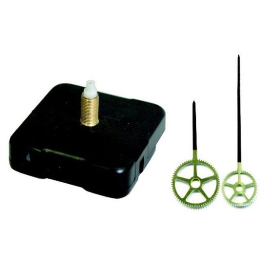 Mécanisme D'horloge 17 Mm Avec Aiguilles Gouttes - Marque Artémio, Couleur Noir