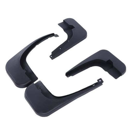 Lot De 4 Bavettes Garde-boue Universelles Pour Voiture, Camionnette - Plastique ABS Noir, Vis Incluses - Protection Anti-éclaboussures