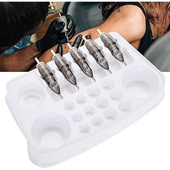 Conteneur Jetable Aiguilles Tatouage 1L - Poubelle Médicale Plastique Jaune 11.5x10x16.5cm - Sécurité Tranchants