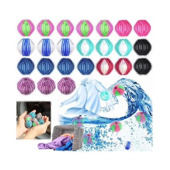 Boule Anti-Poils Réutilisable Pour Machine à Laver - Capture Peluches, Poils De Chat Et Chien - Facile à Utiliser, Écologique