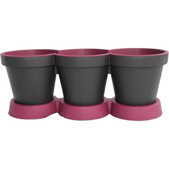 Potager D'Intérieur 3 Pots Lumineux Emsa M5261800 - Jardin Intérieur Pratique