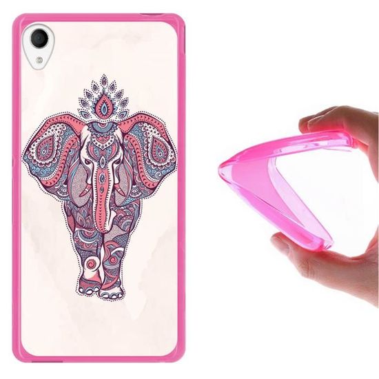 Coque Souple Ultra-Slim Le Glossy Hybrid Rose bonbon
