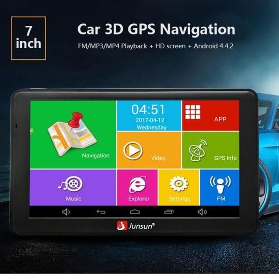 7 pouces HD voiture GPS navigation FM Bluetooth AVIN carte mise à niveau gratuite Navitel Europe GPS navigation nav gps navigateur