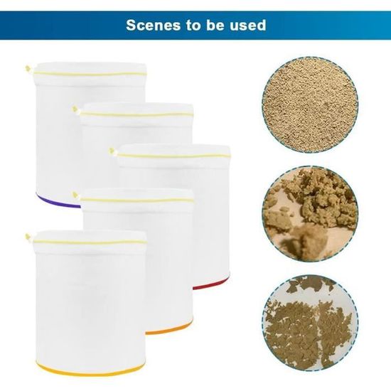5 Pcs/Ensemble Sac Filtre 5 Gallons Sac à Bulles Essence De Glace Aux Herbes Kit